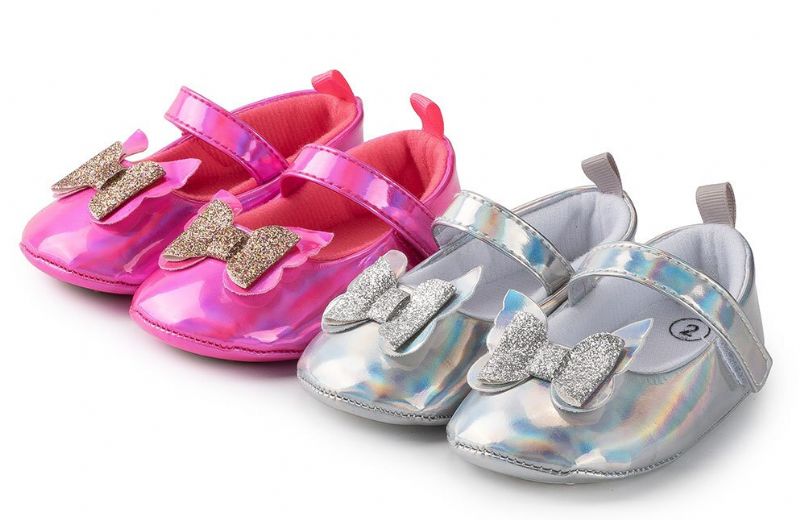 Deyna Baby Meisjes Platte Schoenen - Zilver