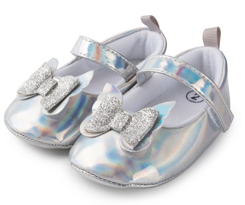 Deyna Baby Meisjes Platte Schoenen - Zilver