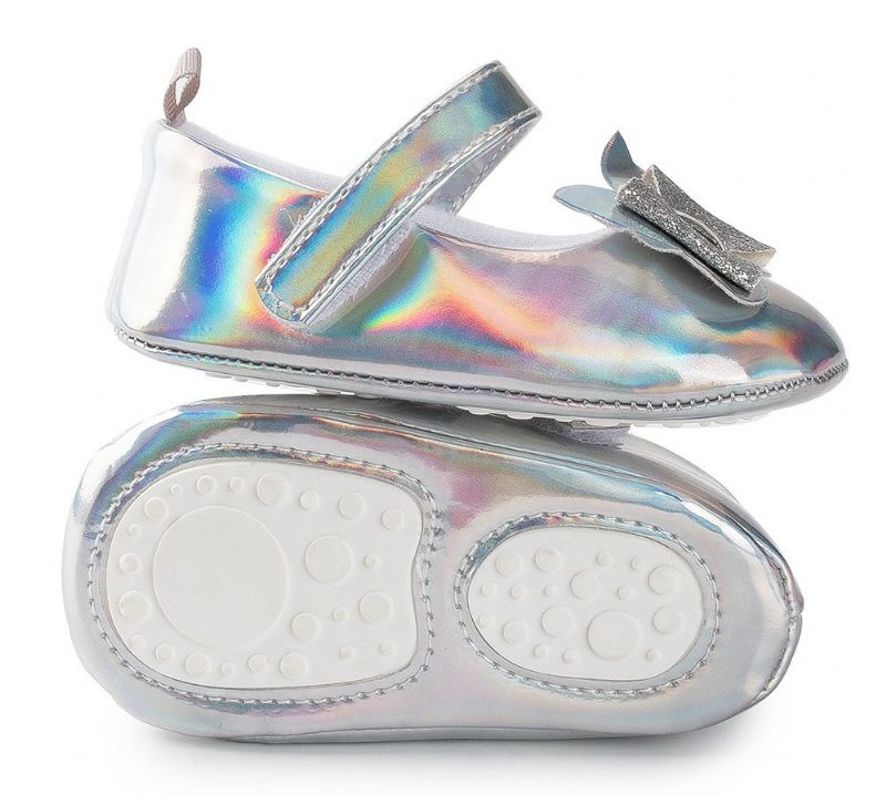 Deyna Baby Meisjes Platte Schoenen - Zilver