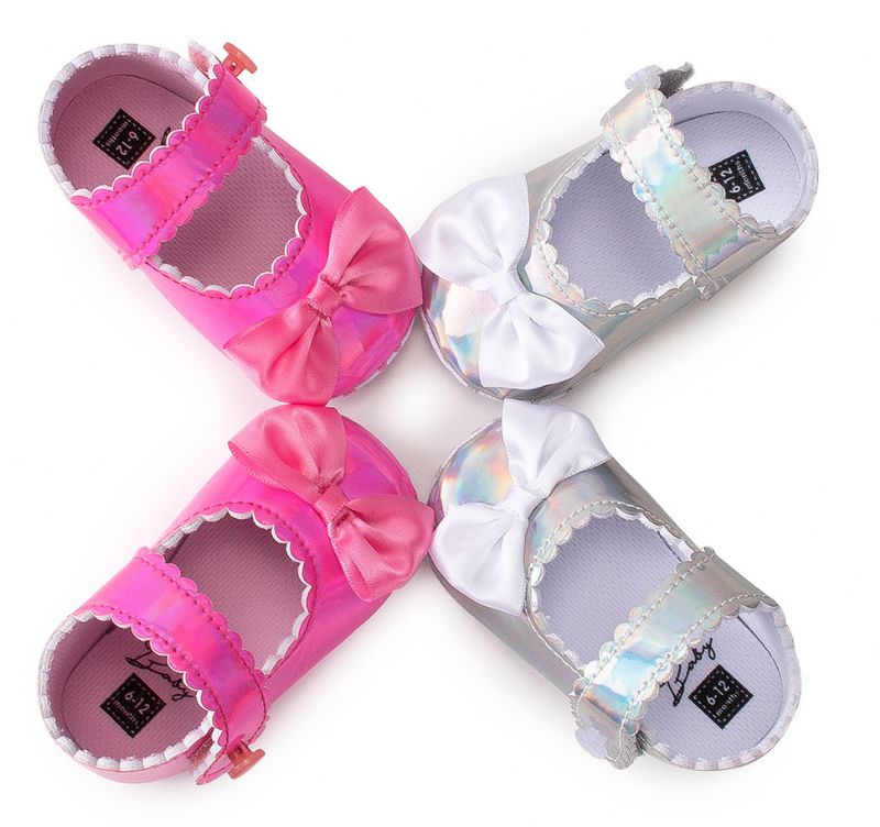 Deyna Baby Meisjes Platte Schoenen - Zilver