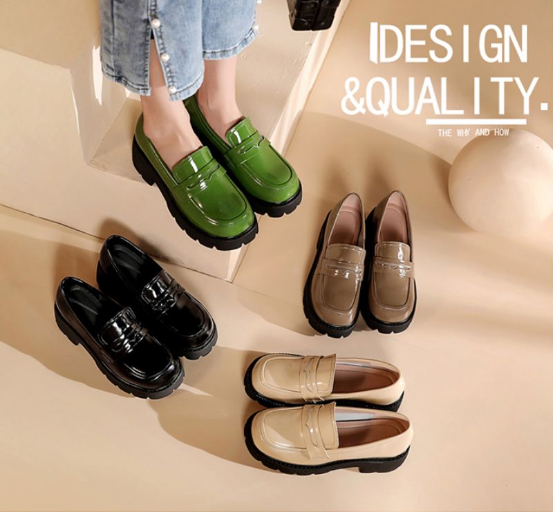 Deyna Dames Platform Schoenen - Groen