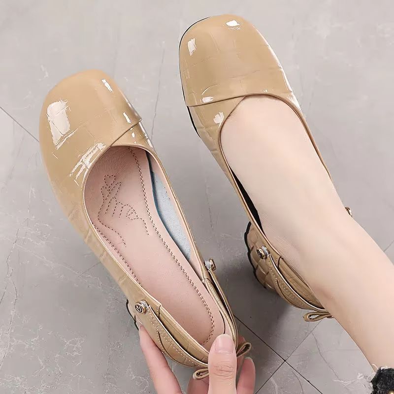 Diana Dames Jurk Patent Leren Pumps - Zwart