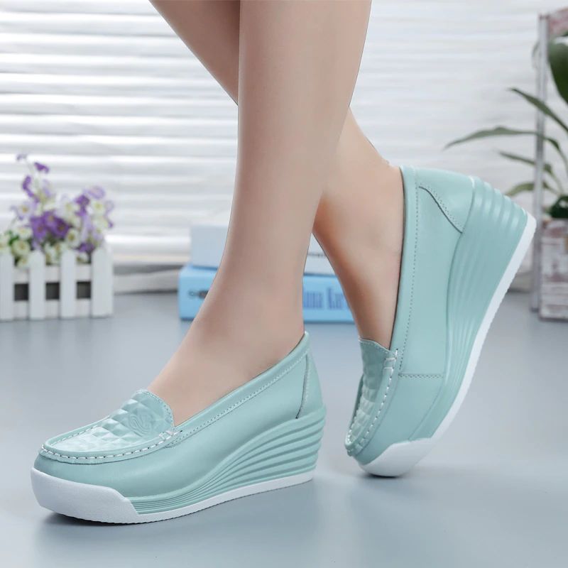 Diana Dames Platform - Wit