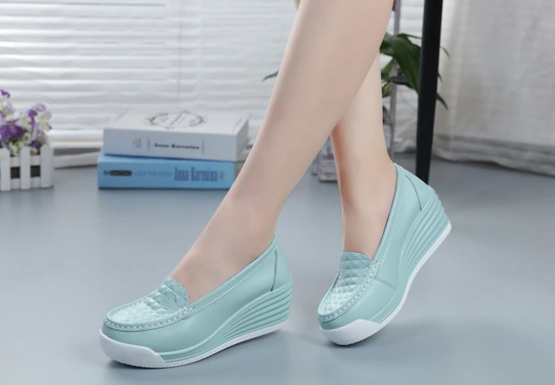 Diana Dames Platform - Wit