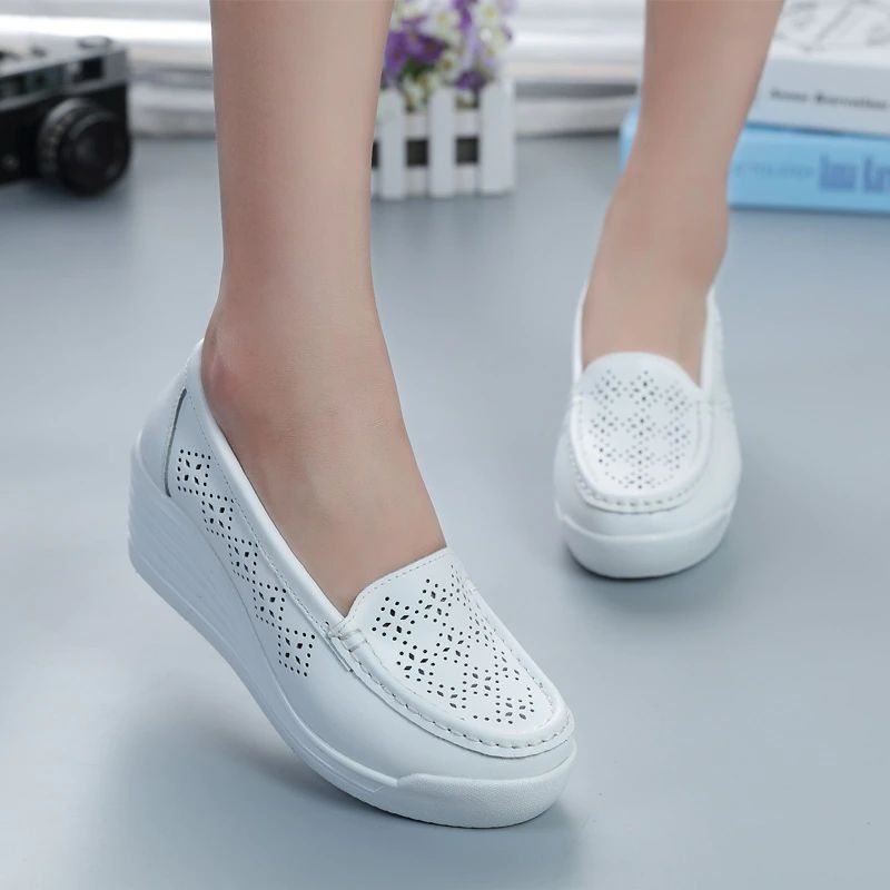 Diana Dames Platform - Wit