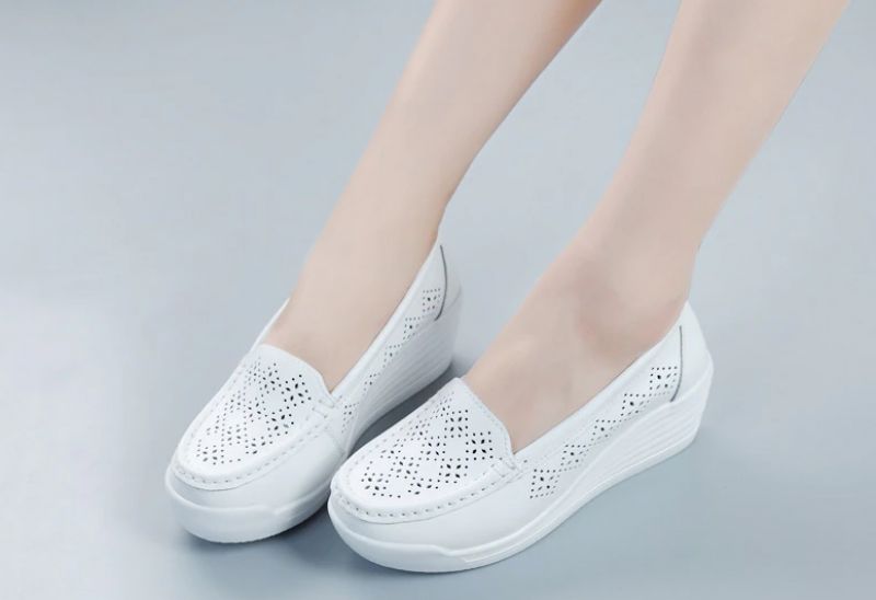 Diana Dames Platform - Wit