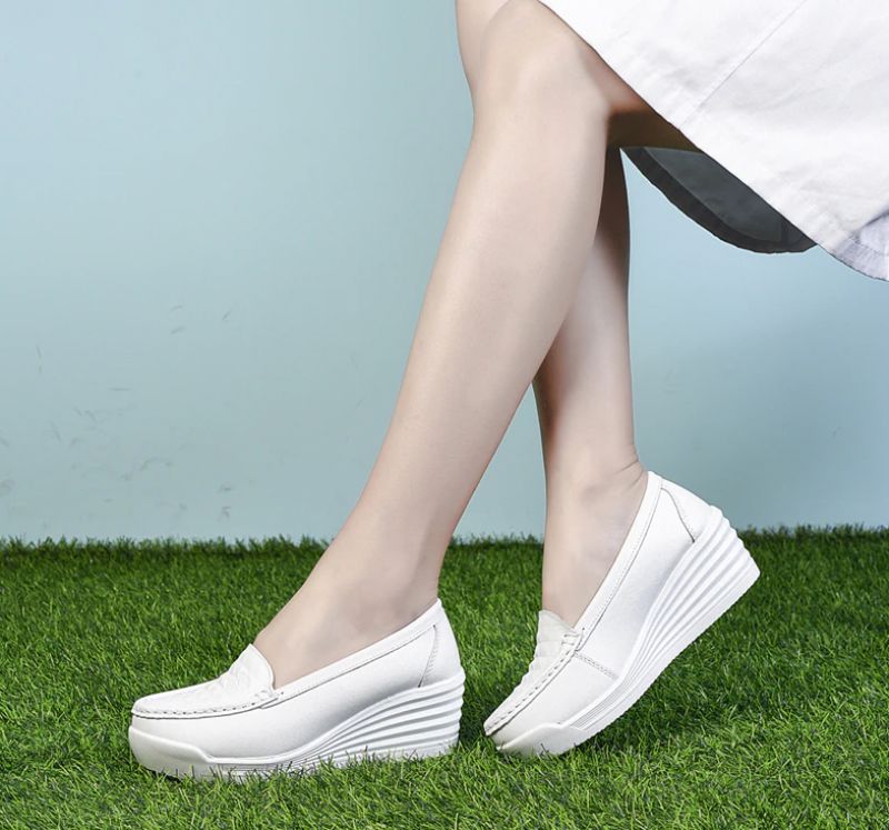 Diana Dames Platform - Wit