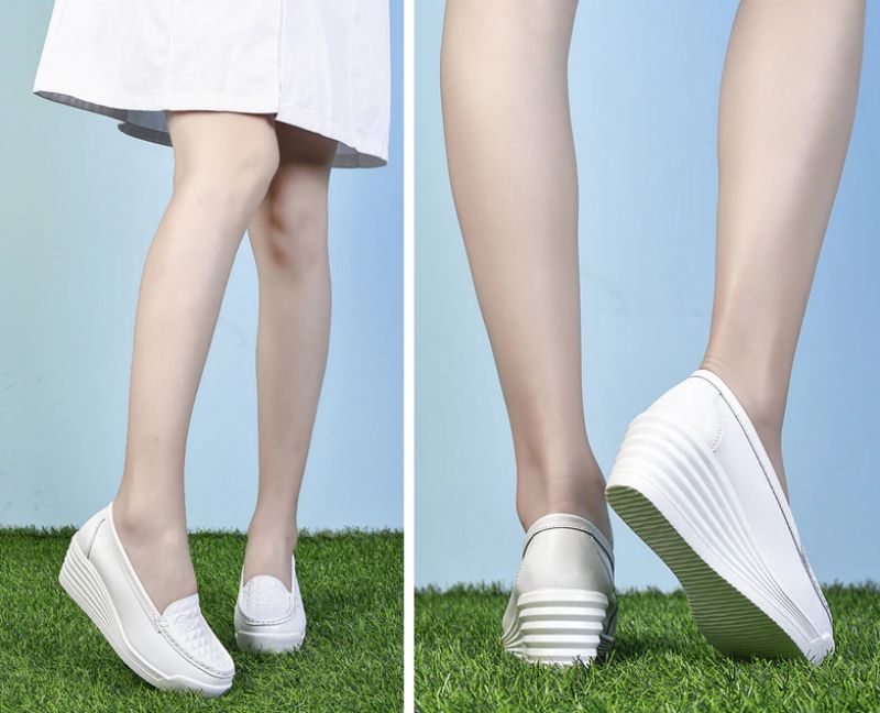 Diana Dames Platform - Wit