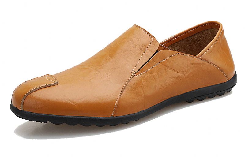 Dibu Heren Loafers Casual Schoenen - Geel
