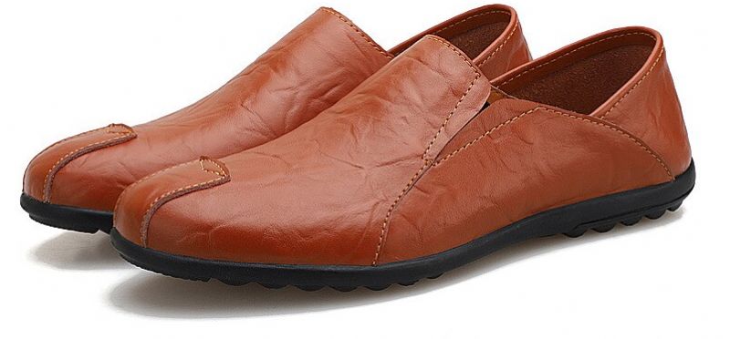 Dibu Heren Loafers Casual Schoenen - Geel