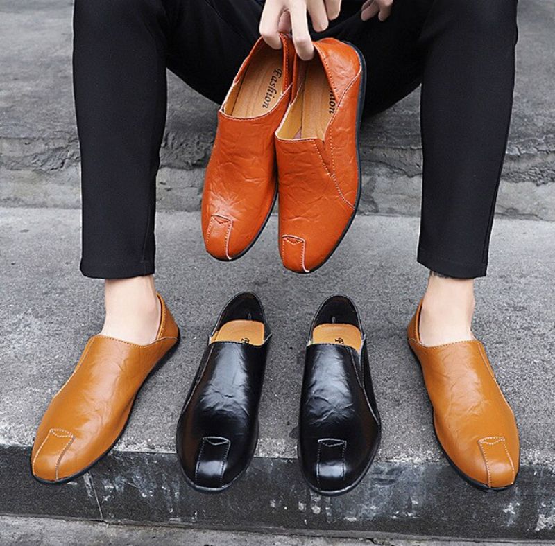 Dibu Heren Loafers Casual Schoenen - Geel