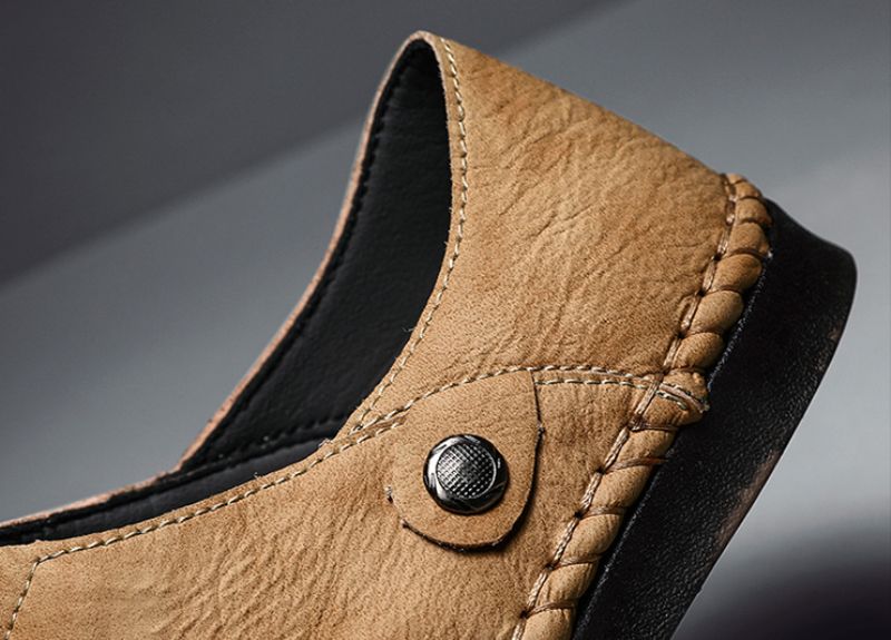 Didier Heren Loafers Casual Schoenen - Kaki