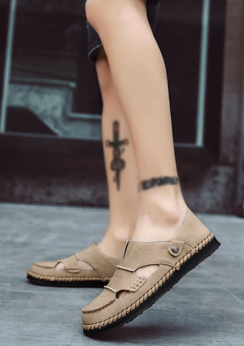 Didier Heren Loafers Casual Schoenen - Kaki