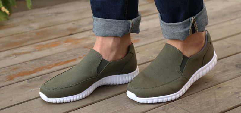 Dilmer Heren Slip-on Sneakers - Groen