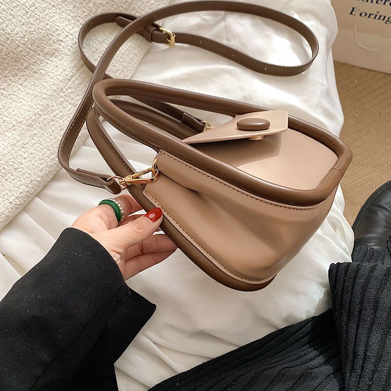 Dimon Dames Mini Leren Handtas - Zwart