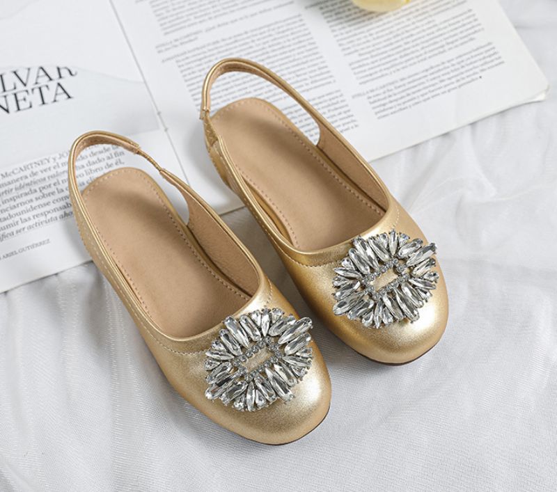 Dinah Meisjes Platte Schoenen - Beige