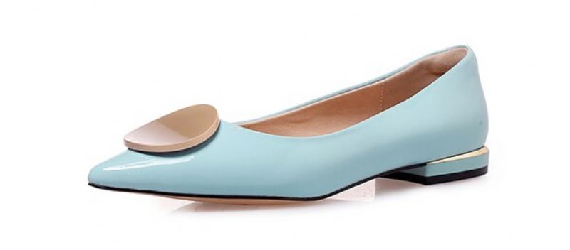 Dinora Dames Platte Schoenen - Lichtblauw