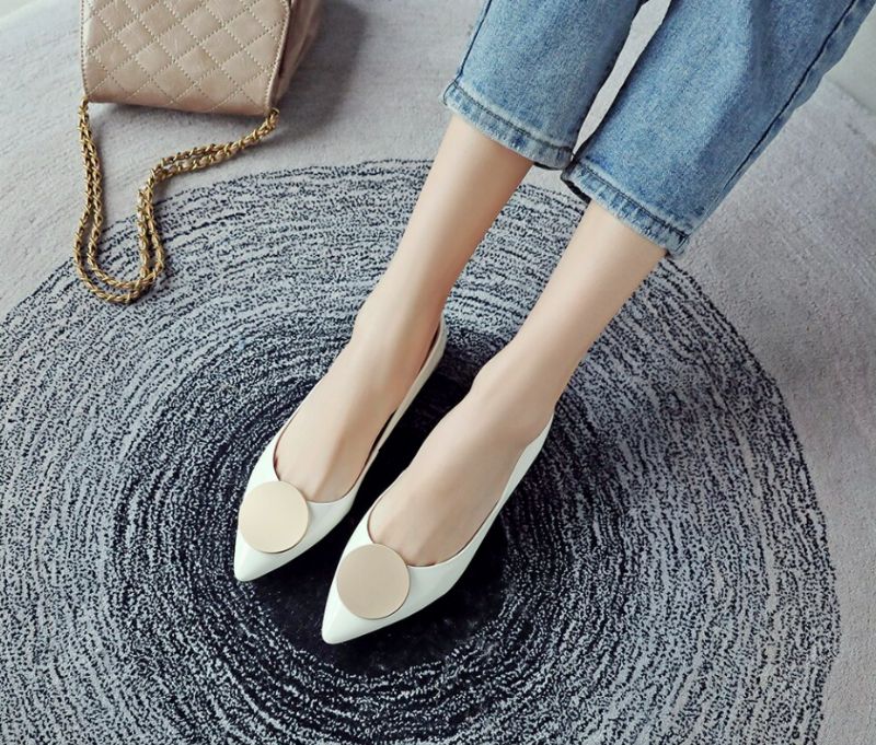 Dinora Dames Platte Schoenen - Lichtblauw