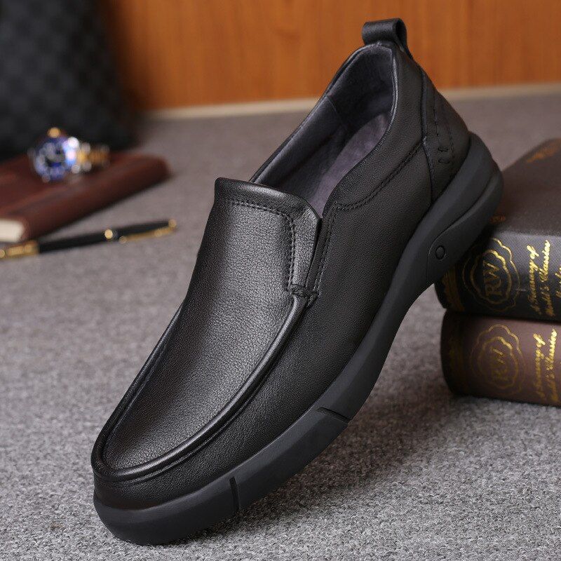 Dipper Heren Loafers Vrijetijdsschoenen - Zwart