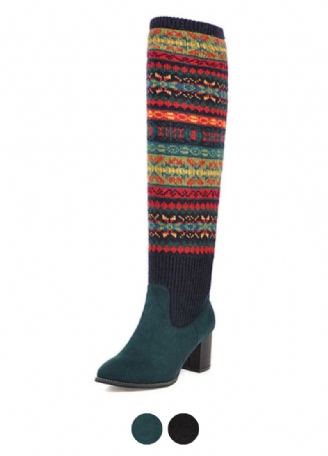 Dita Dames Herfst Winter Warme Lange Laarzen