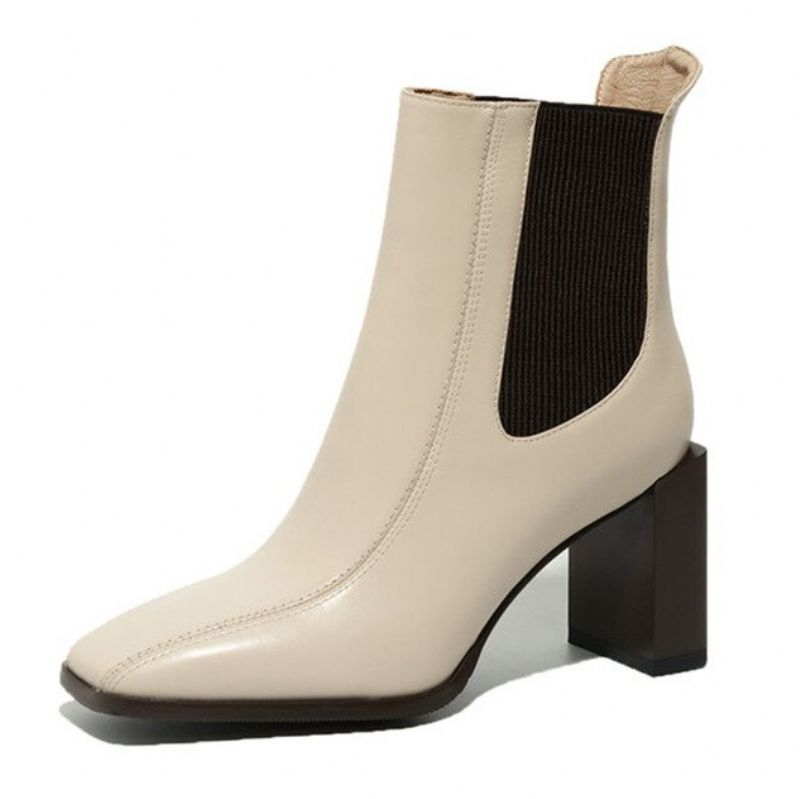 Dixie Laarzen Enkelhoogte - Beige