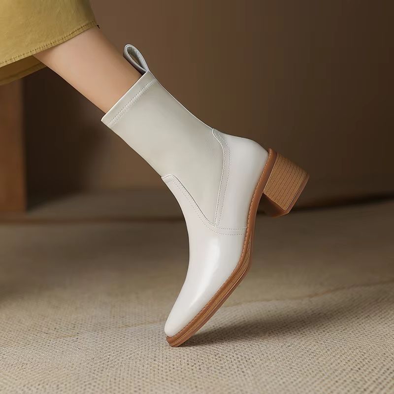 Doly Dames Herfst Mid Calf Laarzen - Zwart