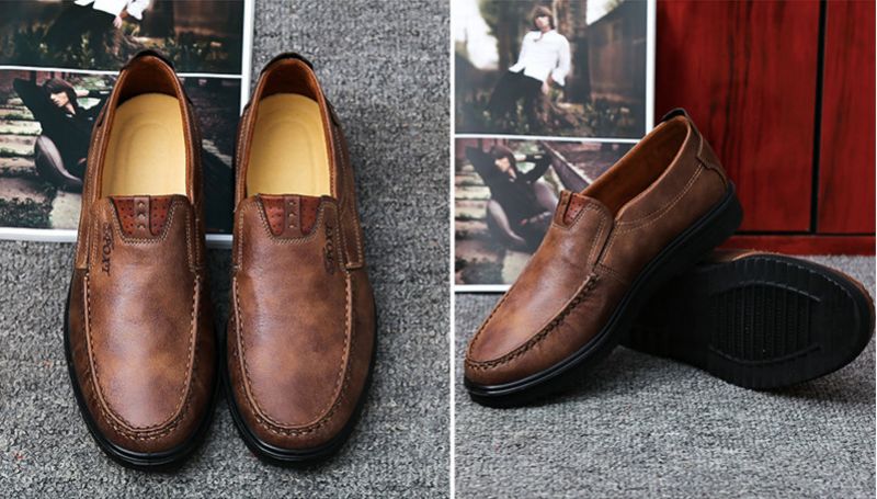 Domingo Heren Loafer Schoenen - Khaki