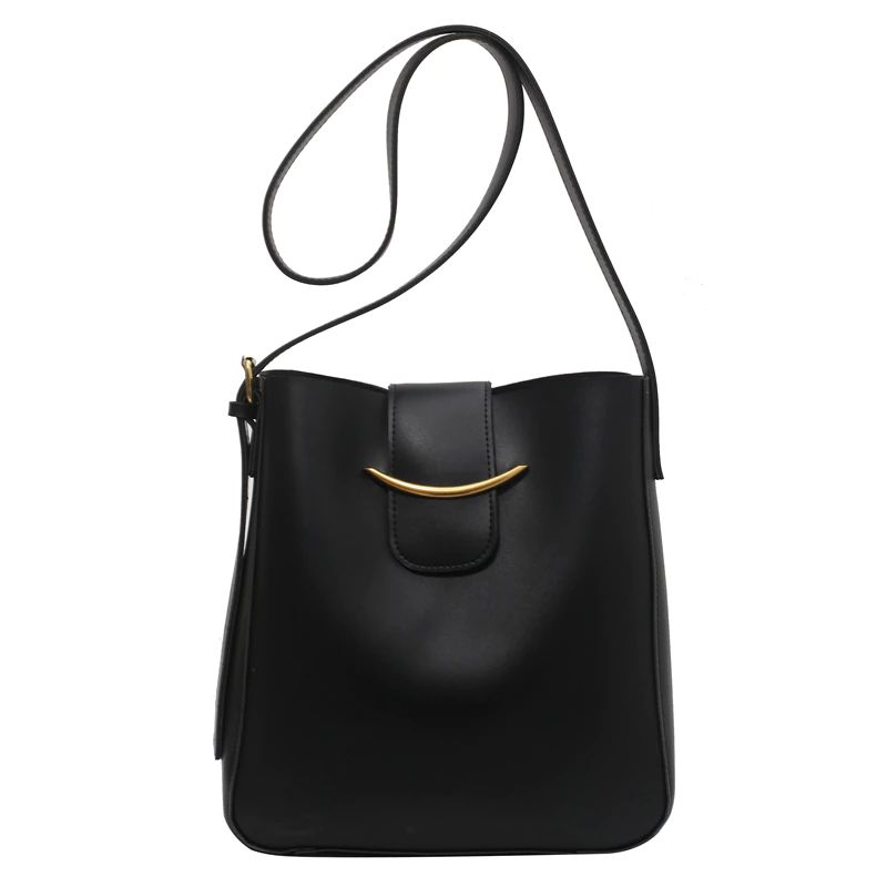 Dominic Dames Luxe Leren Handtas - Zwart