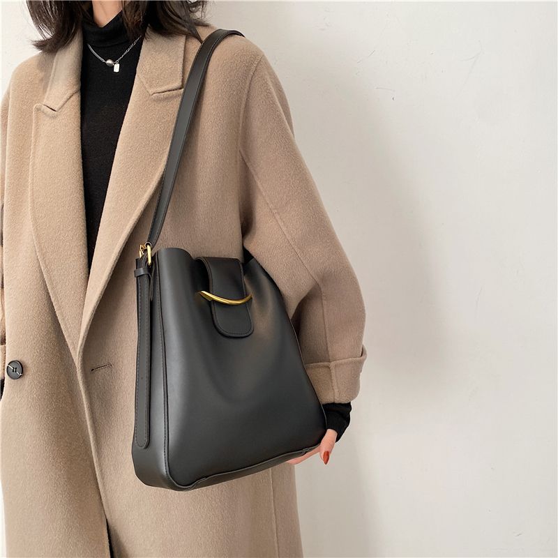Dominic Dames Luxe Leren Handtas - Zwart