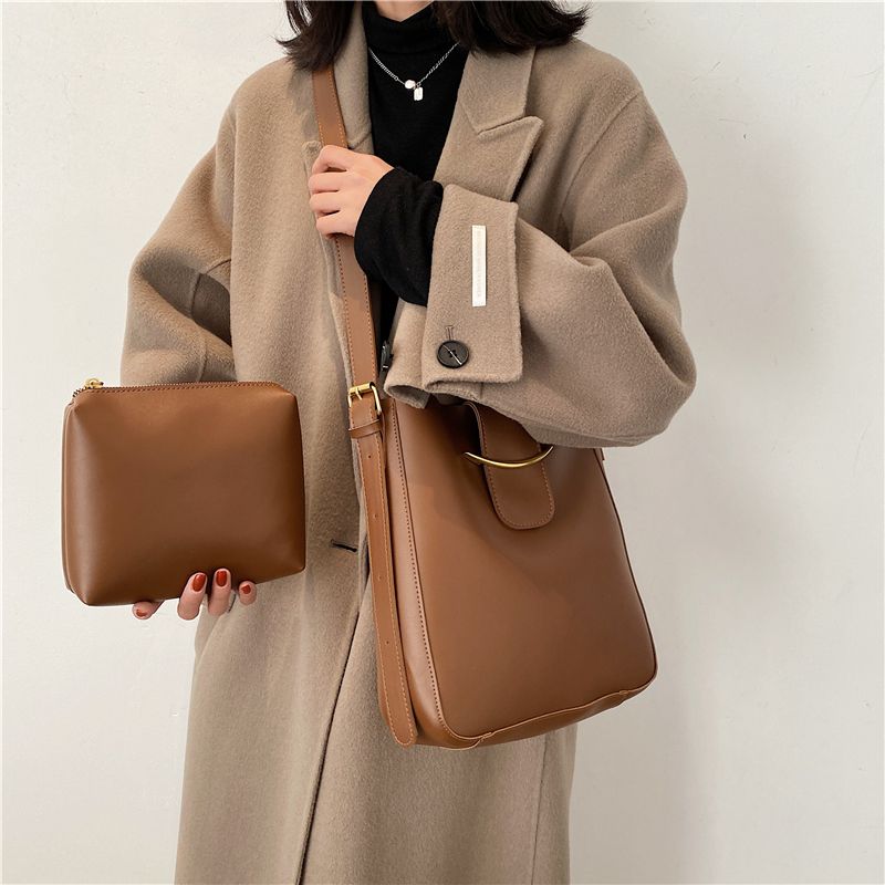 Dominic Dames Luxe Leren Handtas - Zwart