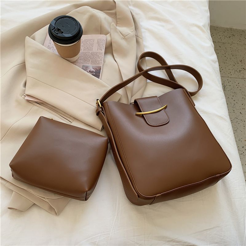 Dominic Dames Luxe Leren Handtas - Zwart