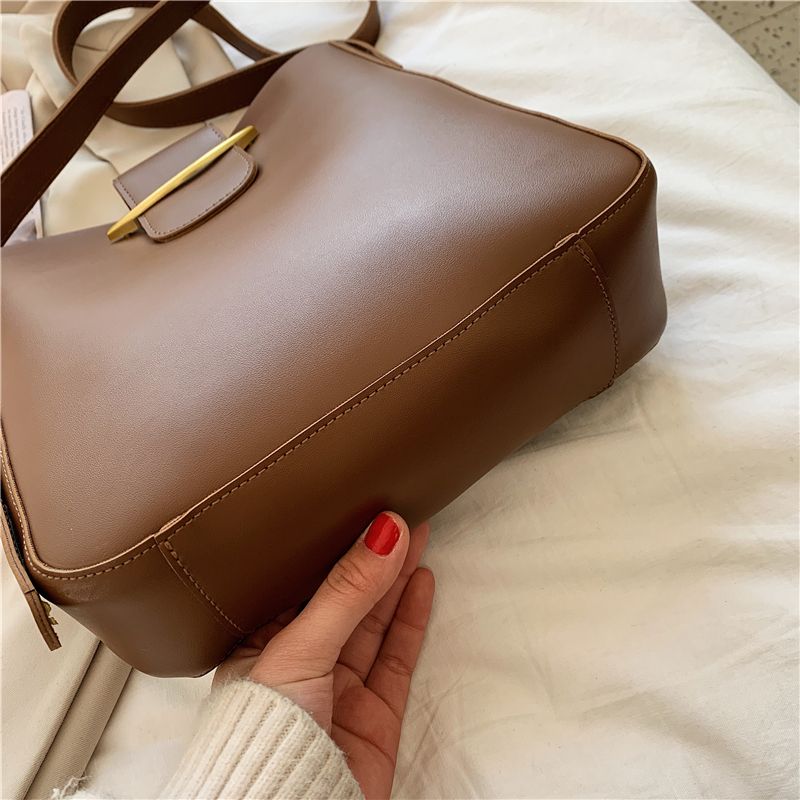 Dominic Dames Luxe Leren Handtas - Zwart