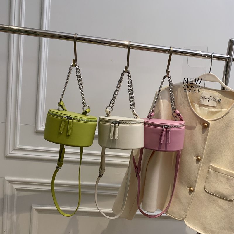 Donna Dames Mini Leren Ketting Handtas - Beige