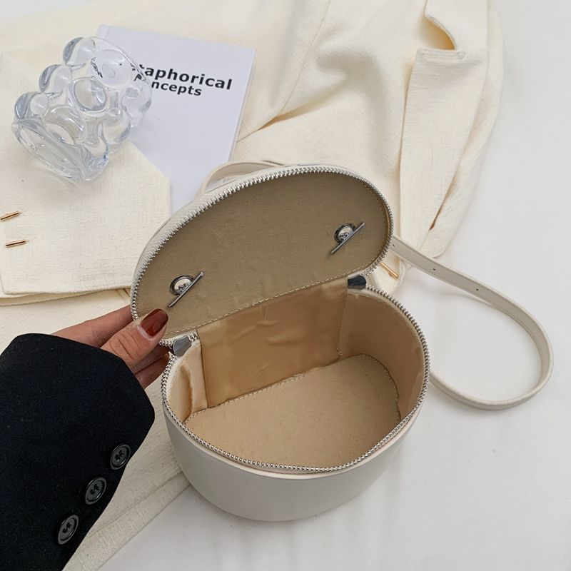 Donna Dames Mini Leren Ketting Handtas - Beige