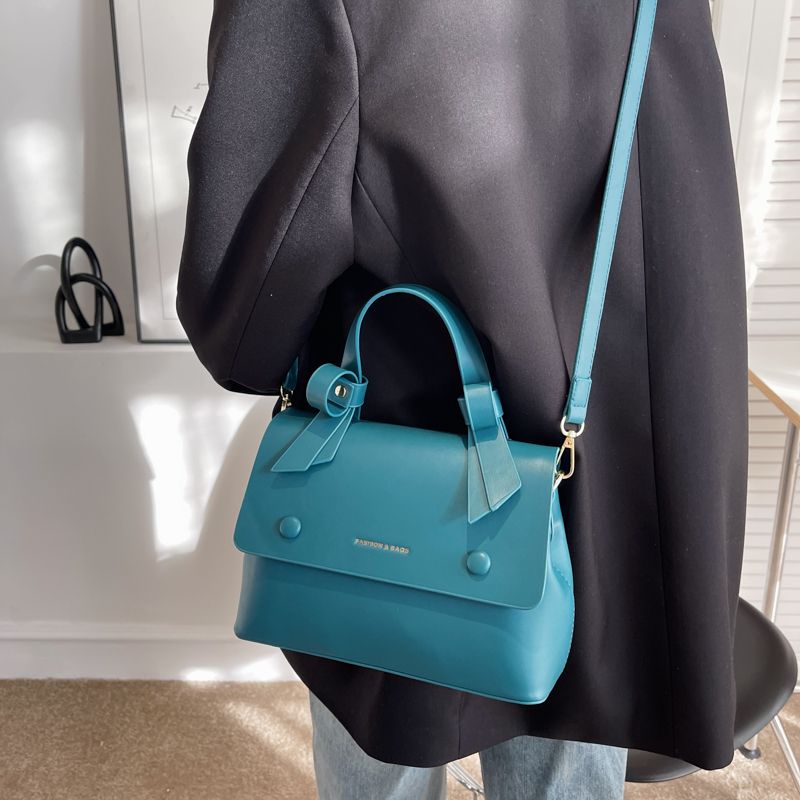 Donoso Dames Luxe Leren Handtas - Blauw