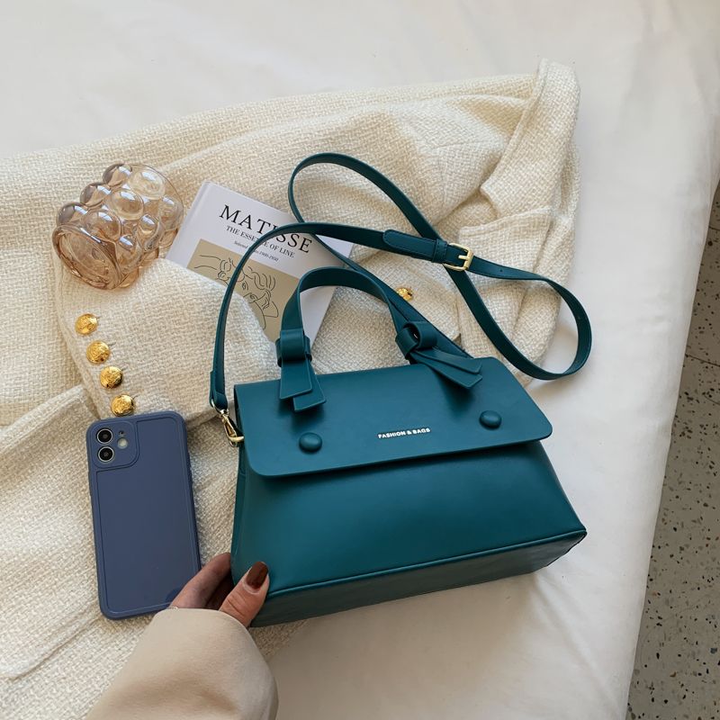 Donoso Dames Luxe Leren Handtas - Blauw