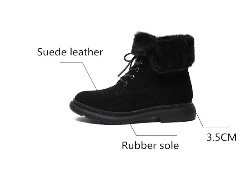 Dorsale Dames Laarzen Mid-calf Schoenen - Zwart