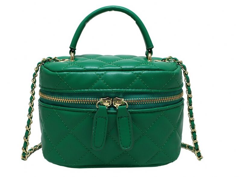 Dory Dames Mini Leren Crossbody Handtas - Groen