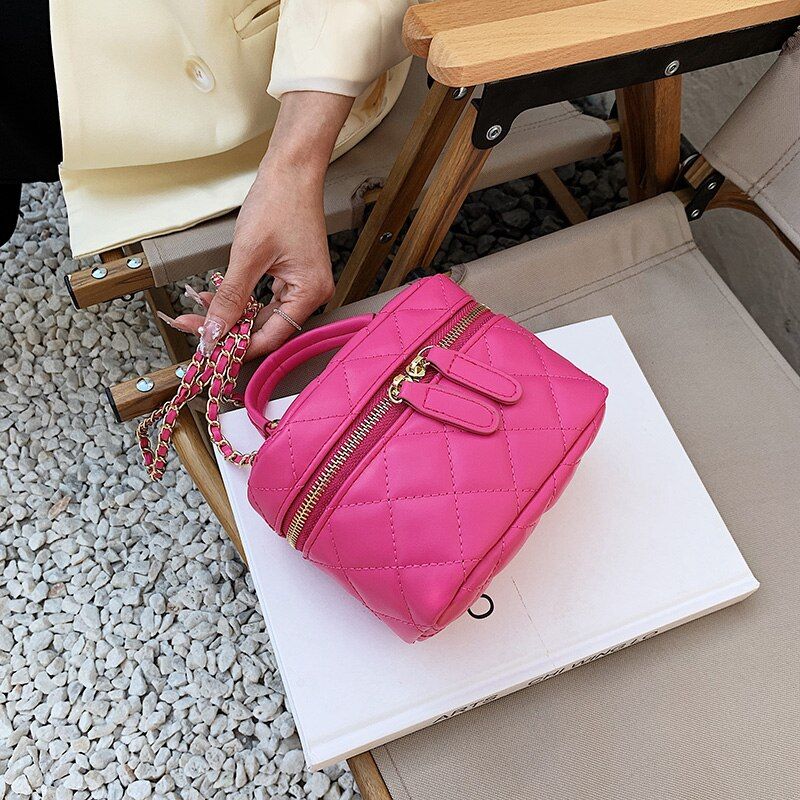 Dory Dames Mini Leren Crossbody Handtas - Groen