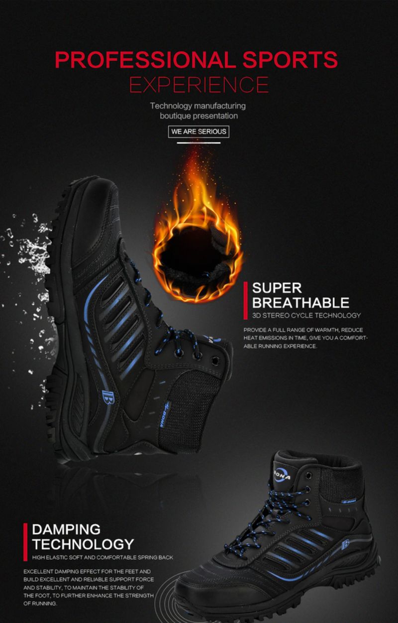 Doug Heren Wandelschoenen - Zwart