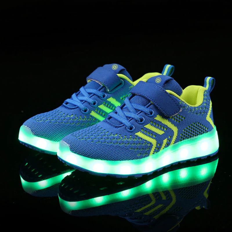 Downey Jongens Verlichte Sneaker - Blauw