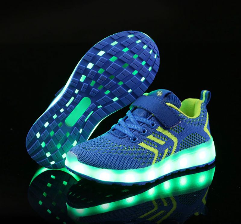 Downey Jongens Verlichte Sneaker - Blauw