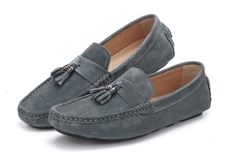 Draco Heren Loafers Schoenen - Grijs