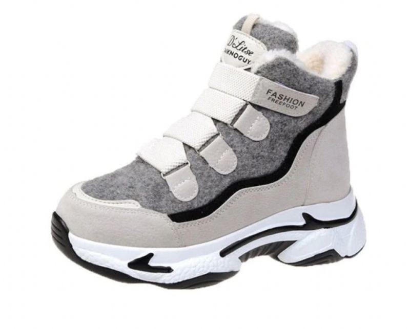 Dricy Dames Platform Winter Laarzen - Zwart