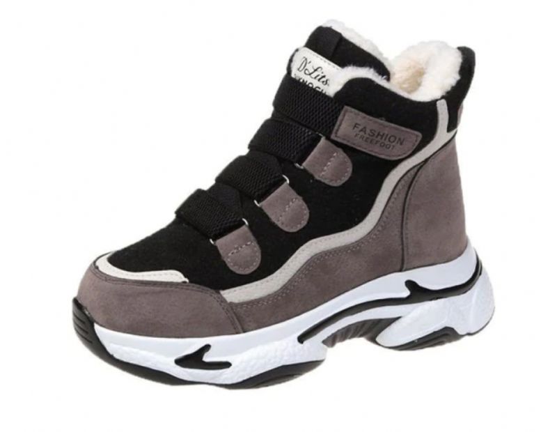 Dricy Dames Platform Winter Laarzen - Zwart