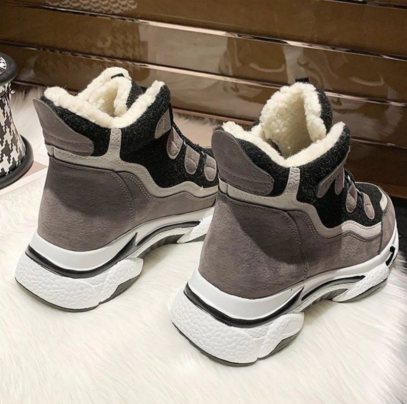 Dricy Dames Platform Winter Laarzen - Zwart
