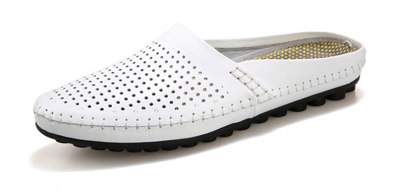 Driss Heren Casual Pantoffels - Wit
