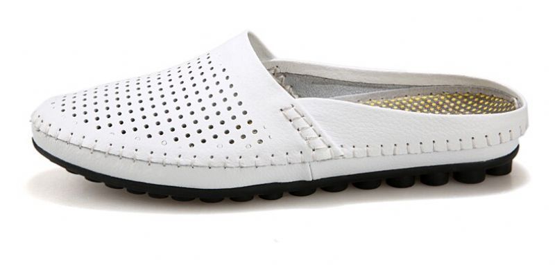 Driss Heren Casual Pantoffels - Wit