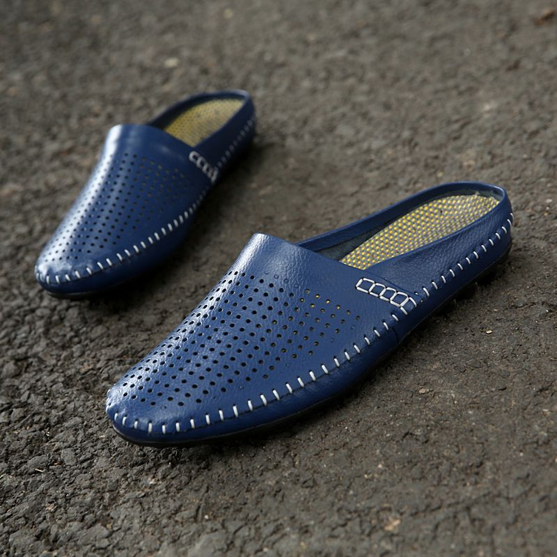 Driss Heren Casual Pantoffels - Wit