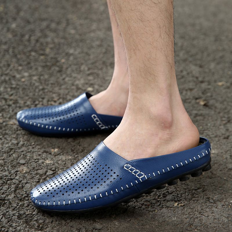 Driss Heren Casual Pantoffels - Wit